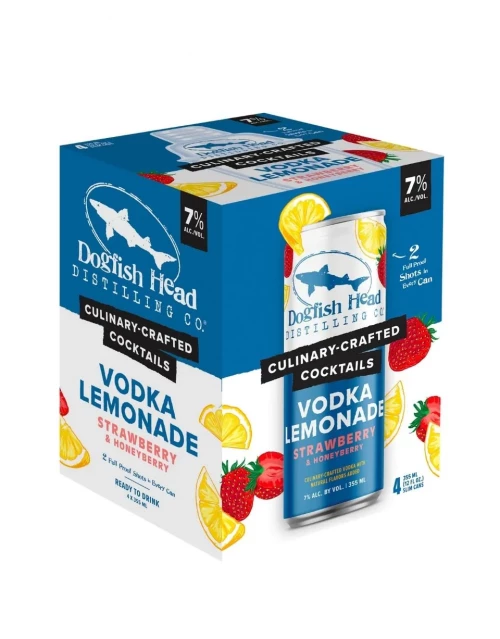 Dogfish Head Strawberry & Honeyberry Vodka Lemonade 4Pk-355ml Cans