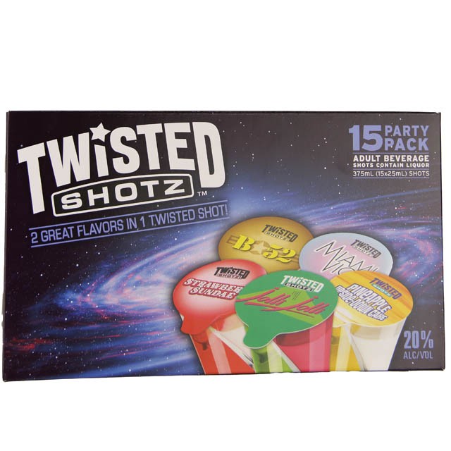 Twisted Shotz Traditional Party Pack 15-25ml