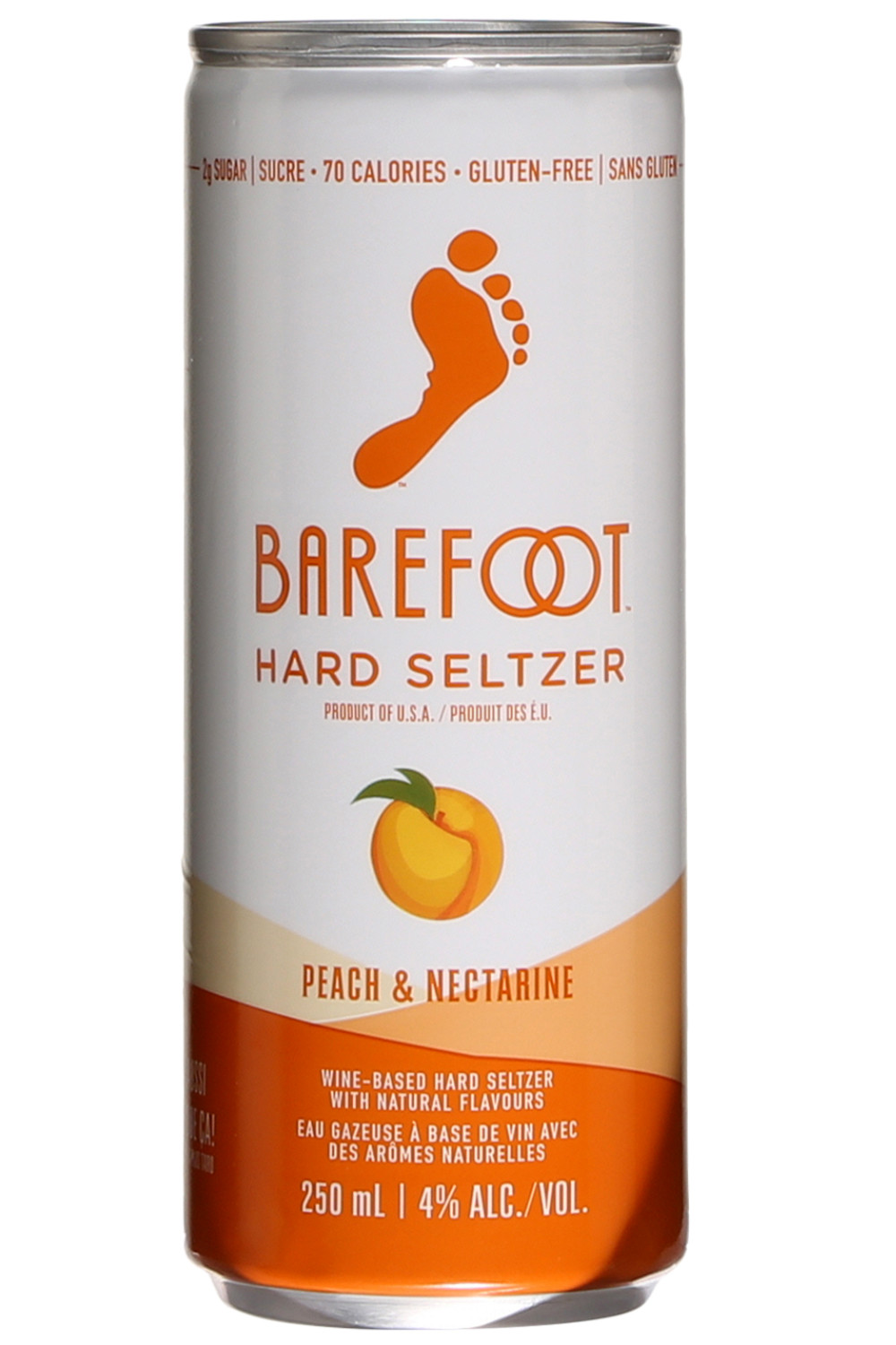 Barefoot Hard Seltzer Peach 250ml AN Wine & Liquor House