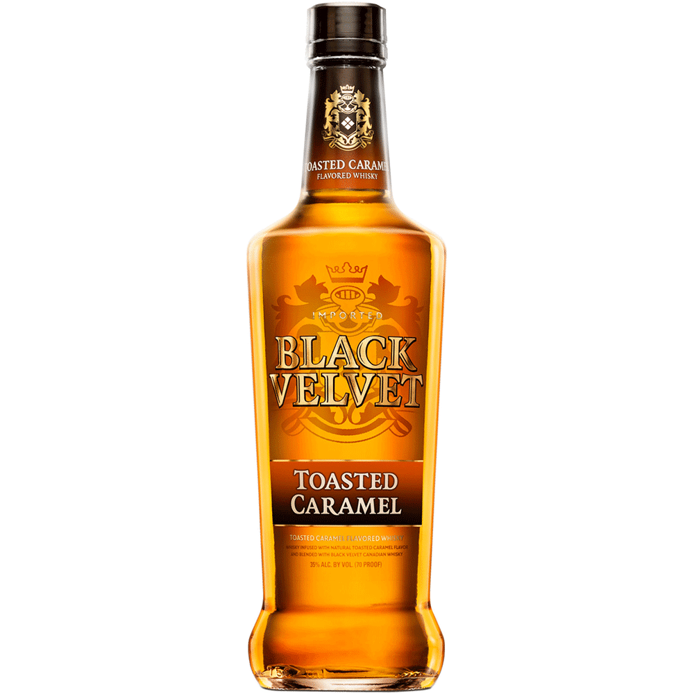 BLACK VELVET TOASTED CARAMEL FLAVORED CANADIAN WHISKY Baytowne Wine
