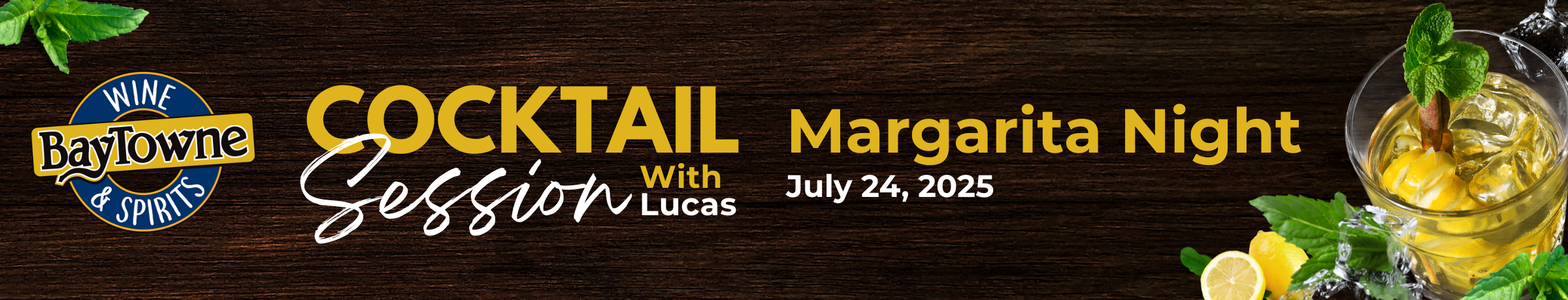 Cocktail Sessions with Lucas: Margarita Night