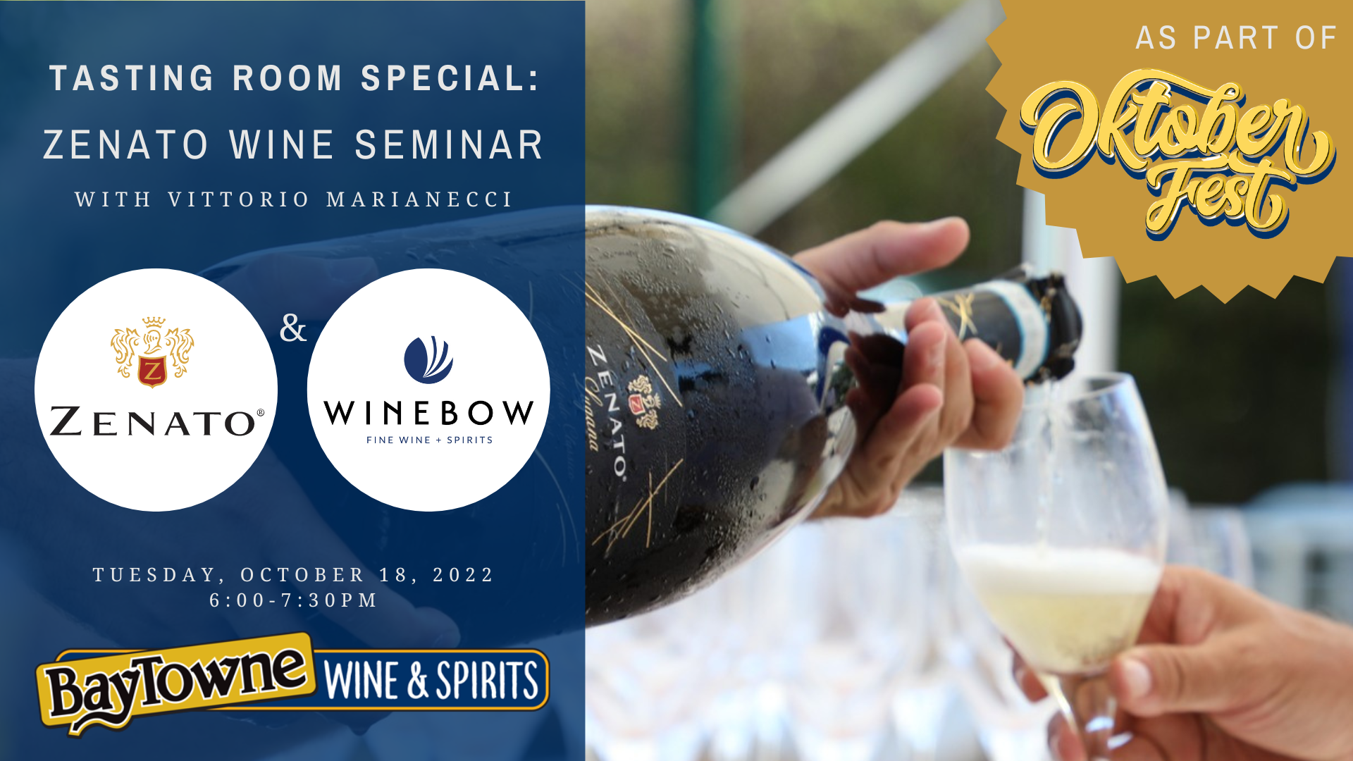 Tasting Room Special:  Zenato wine Seminar with Vittorio Marianecci