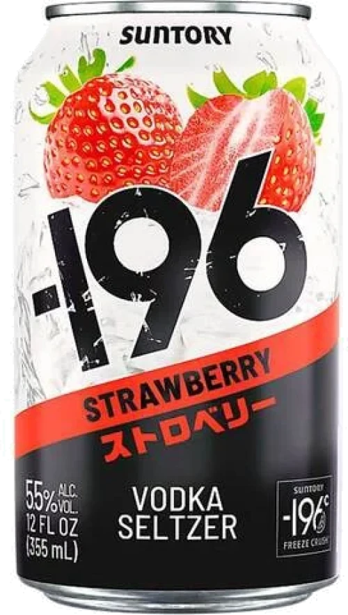 Suntory -196 Strawberry Vodka Seltzer