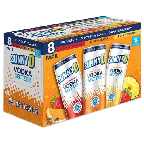 Sunny D Vodka Seltzer Variety 8 Pack