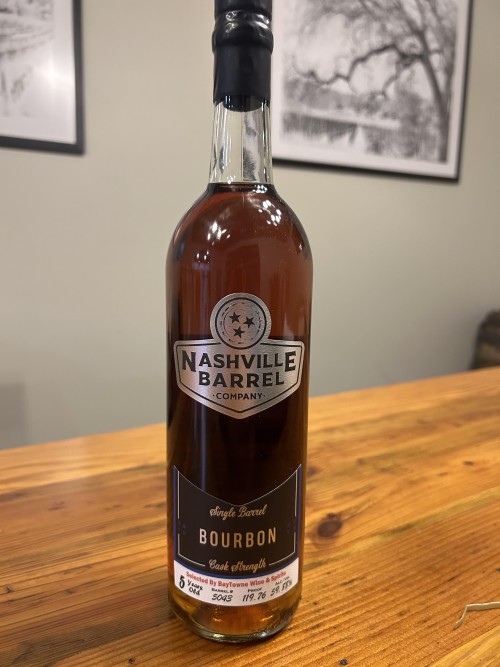 Nashville Barrel Company 5 Year Single Barrel Kentucky Straight Bourbon Store Pick