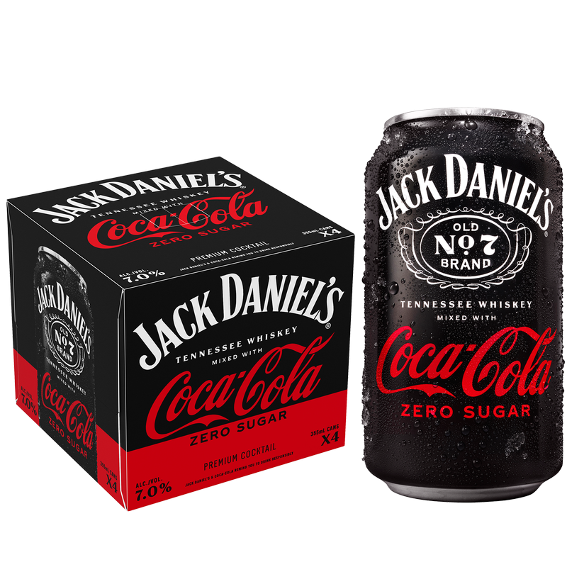 JACK DANIEL'S ZERO 4PK
