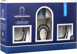 HERRADURA SILVER WITH 2 GLASSES 750ML