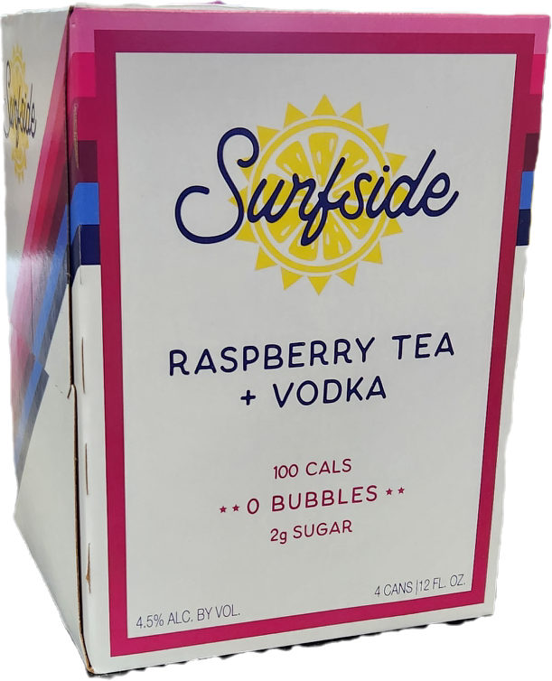 Surfside Raspberry Tea + Vodka 4Pk 355mL