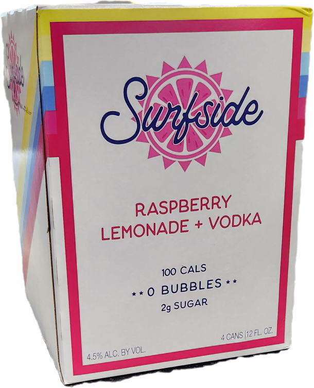 Surfside Raspberry Lemonade + Vodka 4Pk 355mL