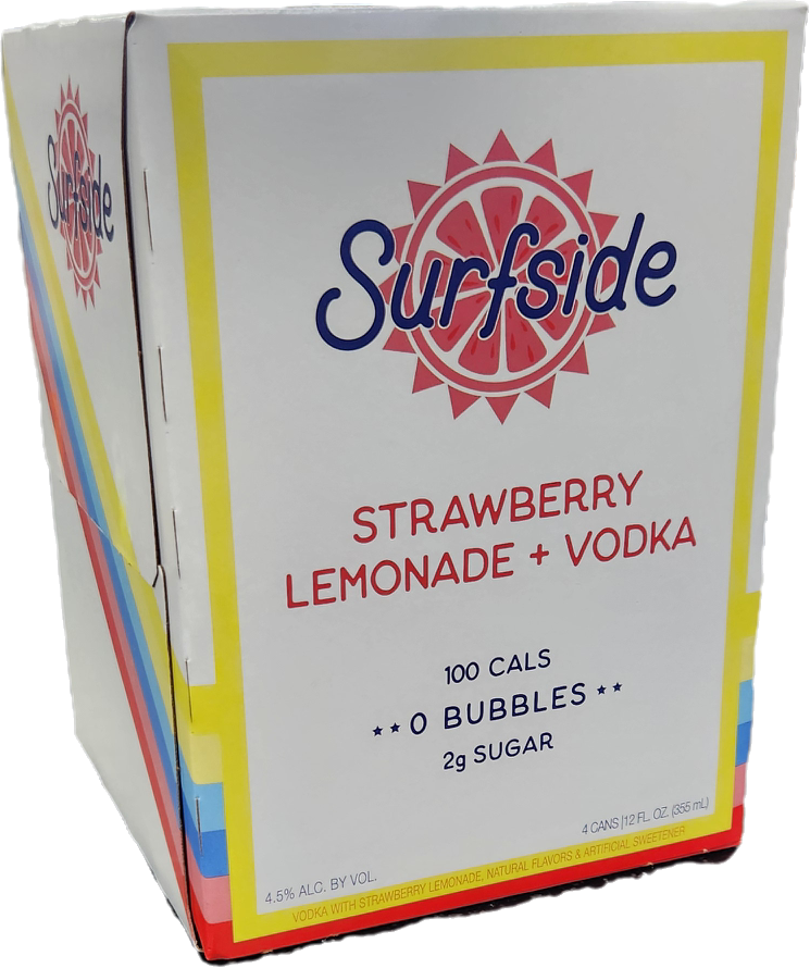 Surfside Strawberry Lemonade + Vodka 4Pk 355mL