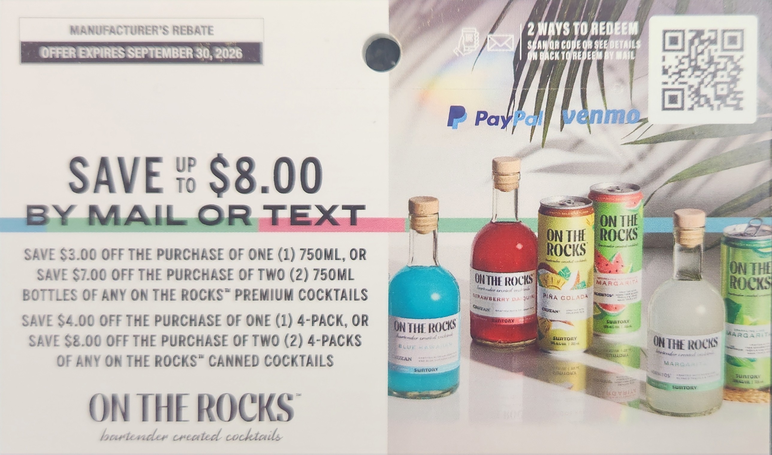 On the Rocks Cocktails & Cans