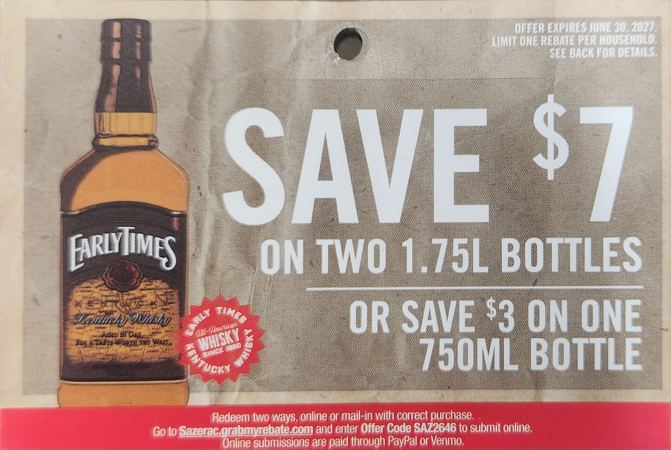 Early Times 1.75L
