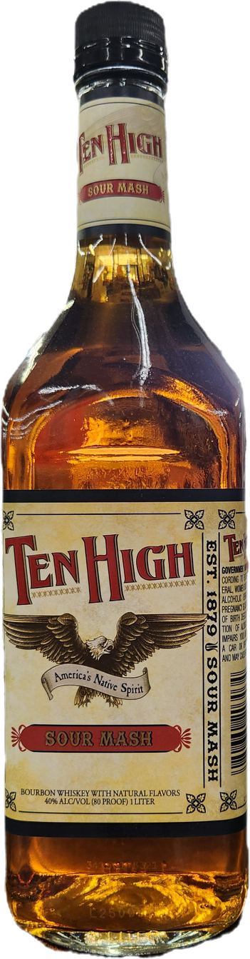 Ten High Sour Mash Bourbon Whiskey L