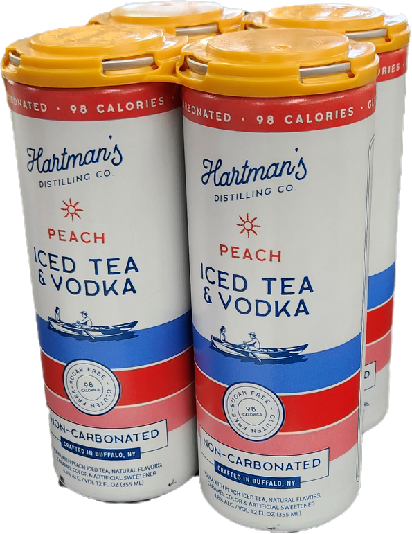 Hartman's Peach Iced Tea & Vodka 4 Pack