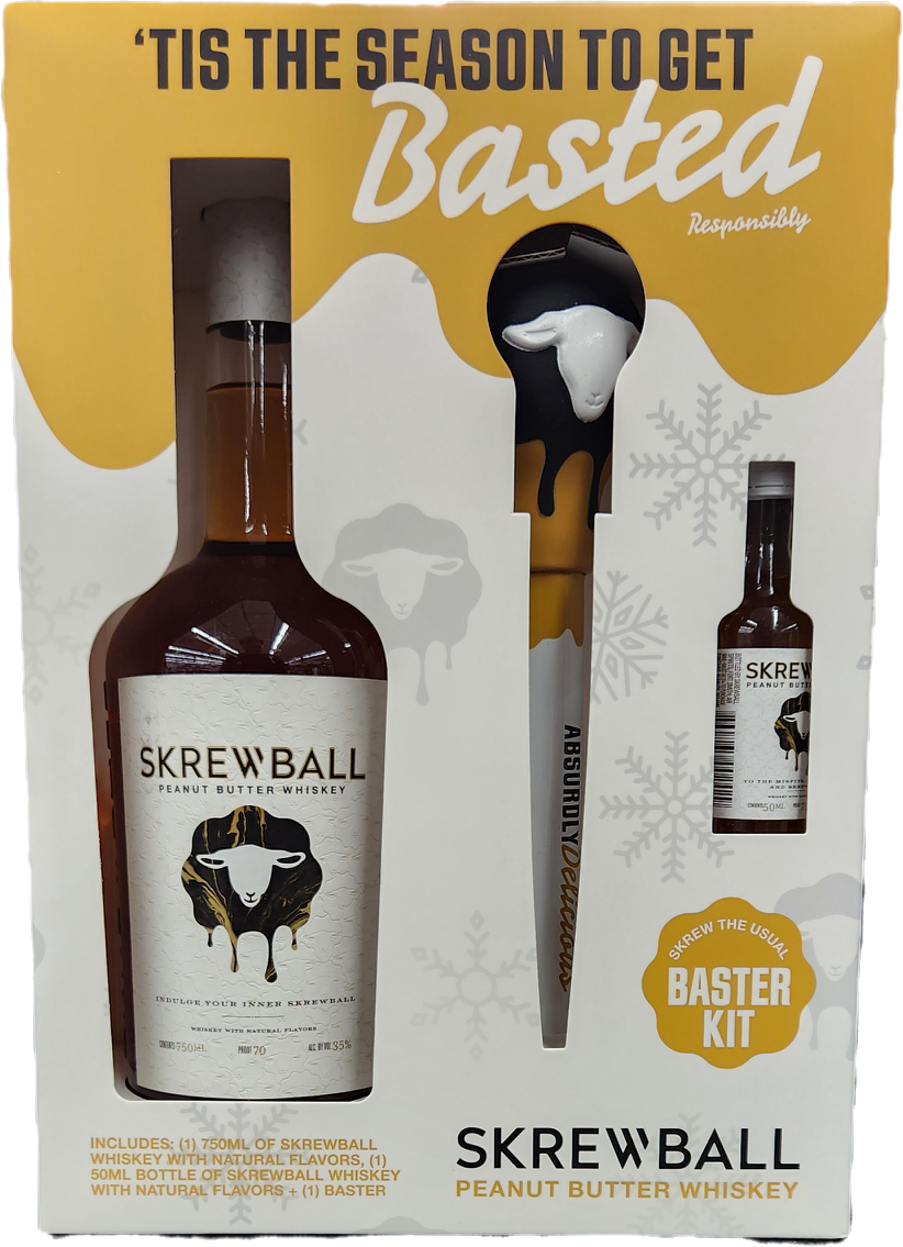 Skrewball 750mL Gift Set with Baster and Shooter