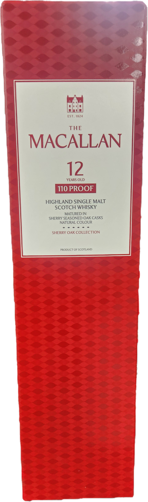 The Macallan Single Malt Scotch Whisky 110 Proof 12 Year Sherry Oak Cask 750mL