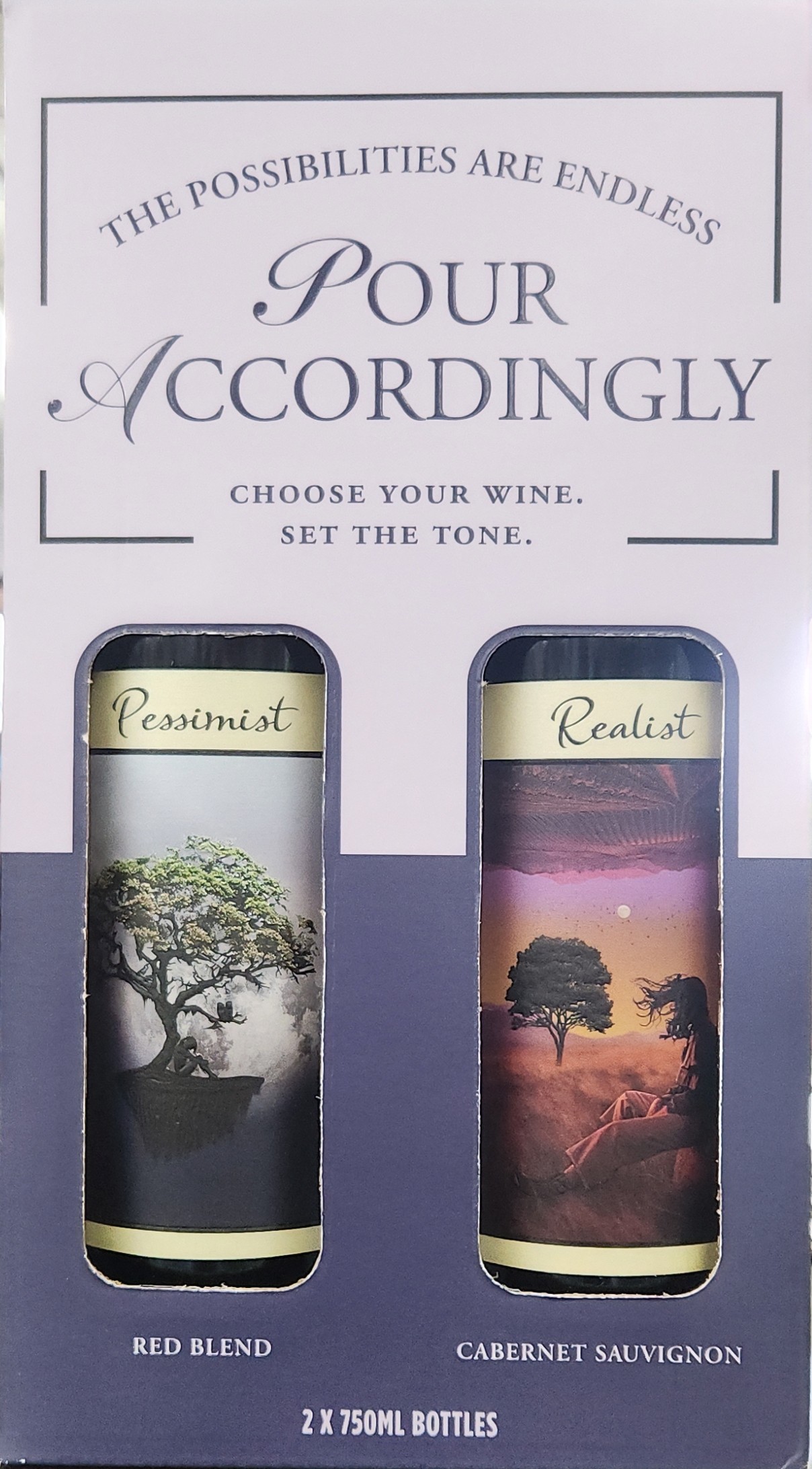 Daou Pessimist + Realist Gift Set Combo Pack 750mL