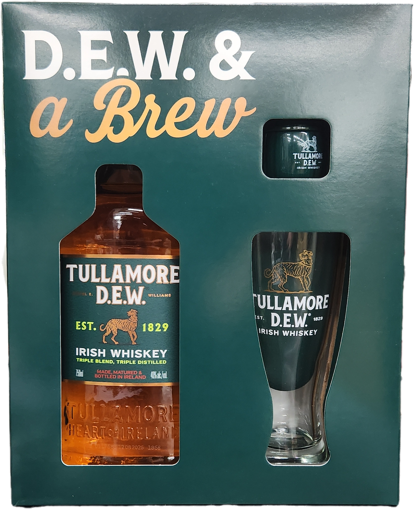 Tullamore Dew 750mL Gift Set w/ Glasses