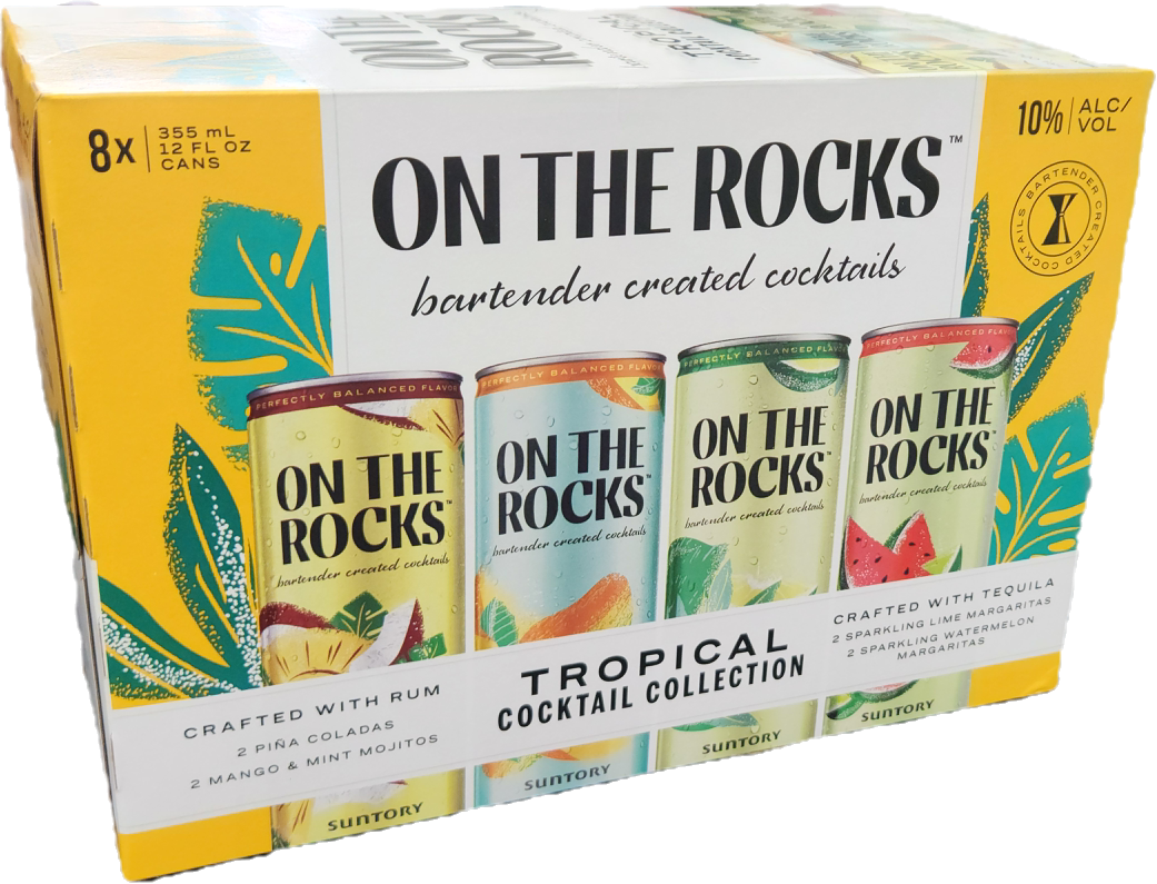 On The Rocks Tropical Variety 8 Pack 355mL Cans