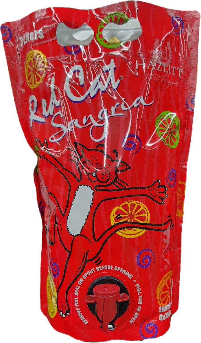 Hazlitt Red Cat Sangria 3L Pouch