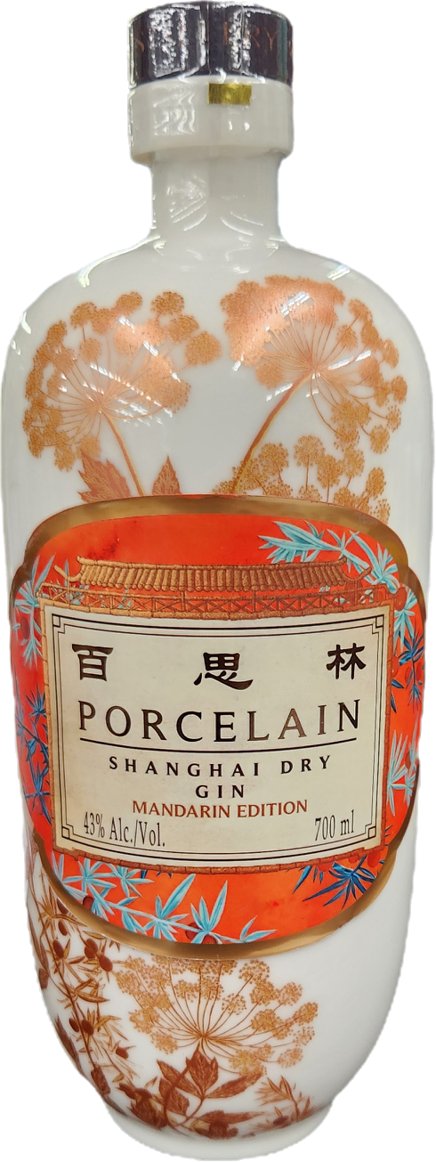 Porcelain Shanghai Dry Gin Mandarin Edition 700mL