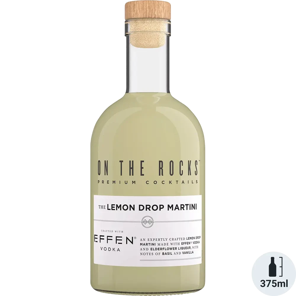 On The Rocks Effen Lemon Drop Martini 750mL