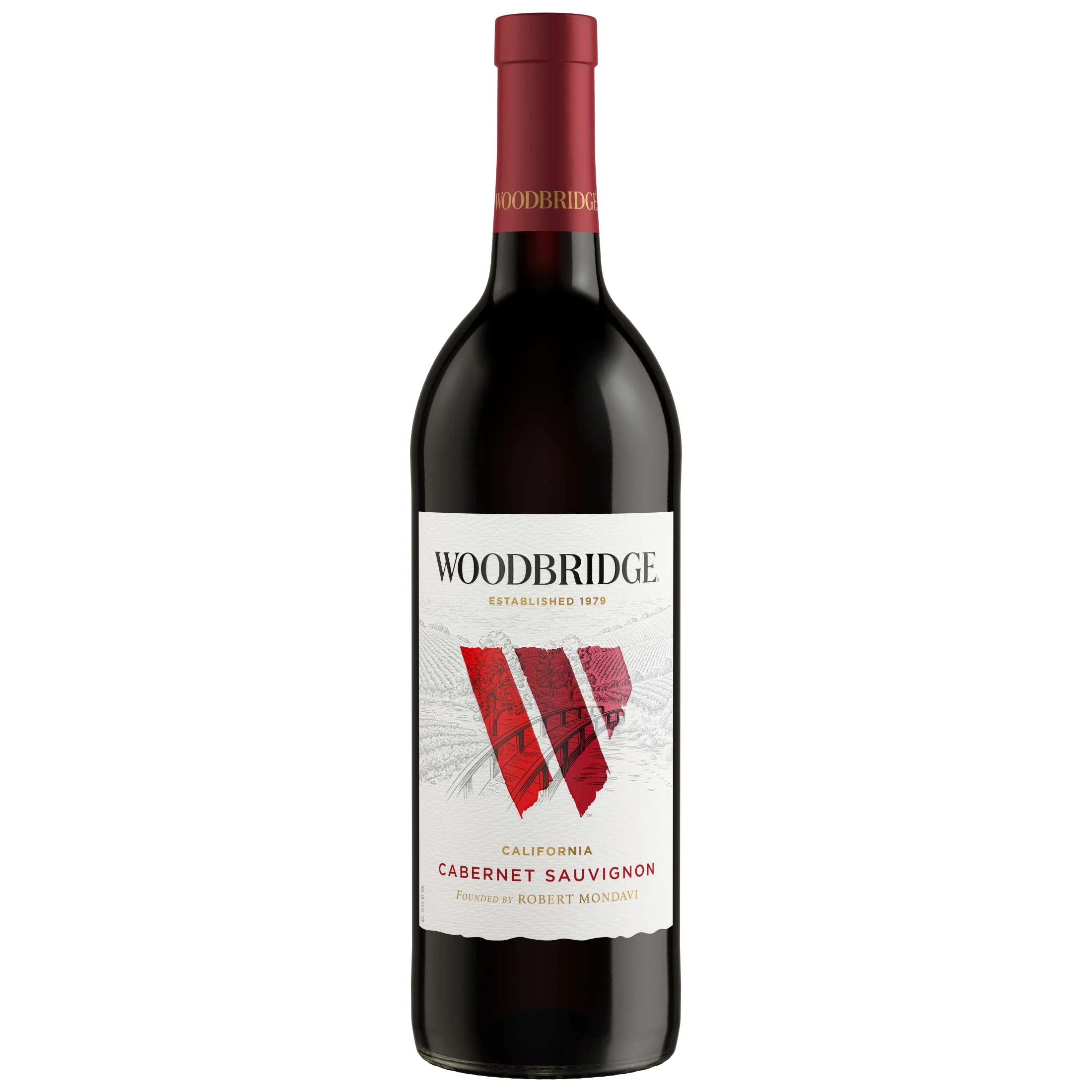 bottle of woodbridge cab sauv