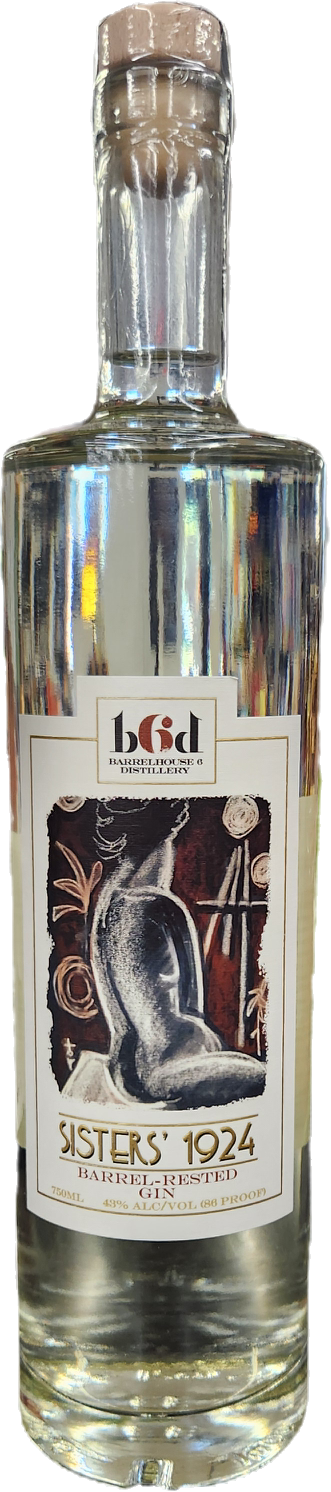 Barrelhouse 6 Distillery Sisters' 1924 Barrel-Rested Gin 750mL