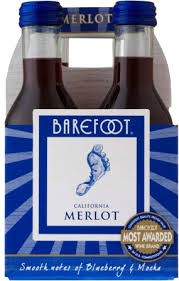 BAREFOOT MERLOT 4PK 187
