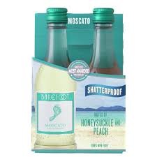 BAREFOOT MOSCATO 4PK 187