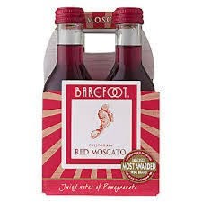 BAREFOOT RED MOSCATO 4PK