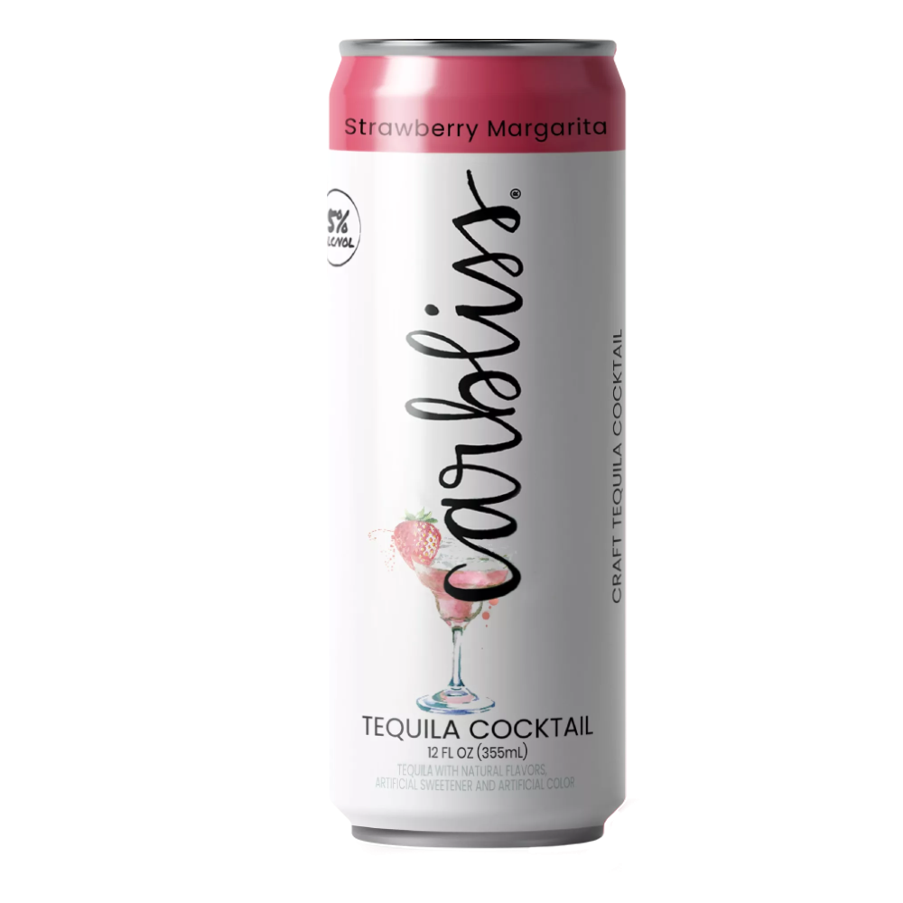 Carbliss Strawberry Margarita Cocktail 4 Pack 355mL Cans