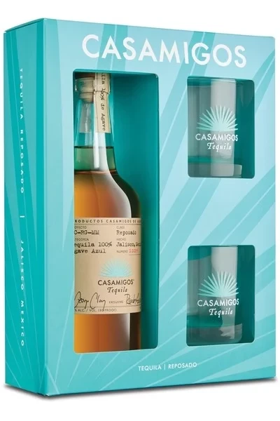 Casamigos Reposado 750mL Gift Set with Cups