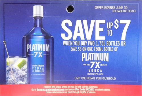 Platinum 7X Vodka