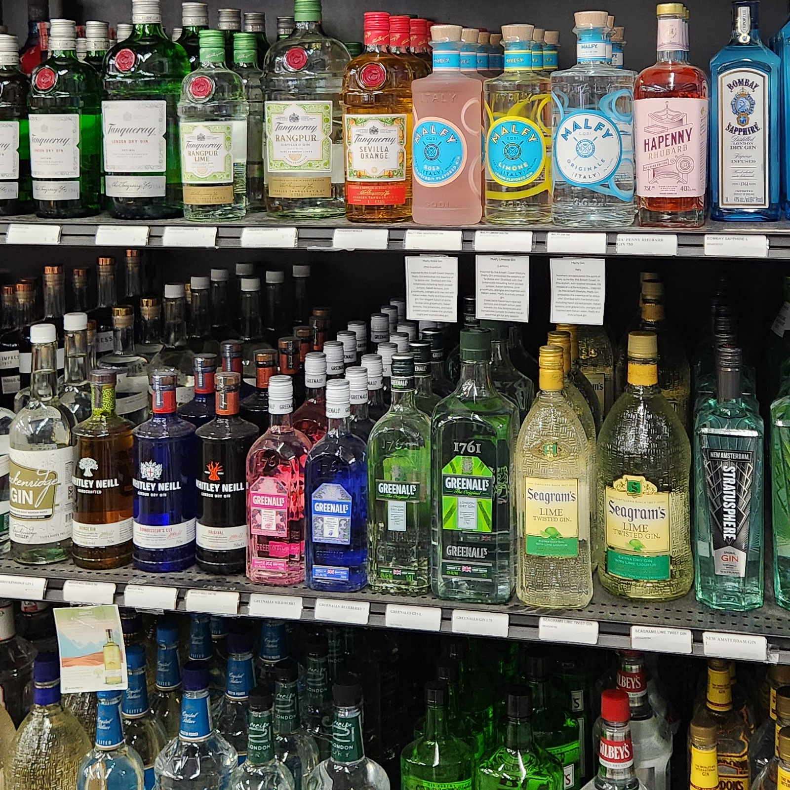 Small selection of our gins.