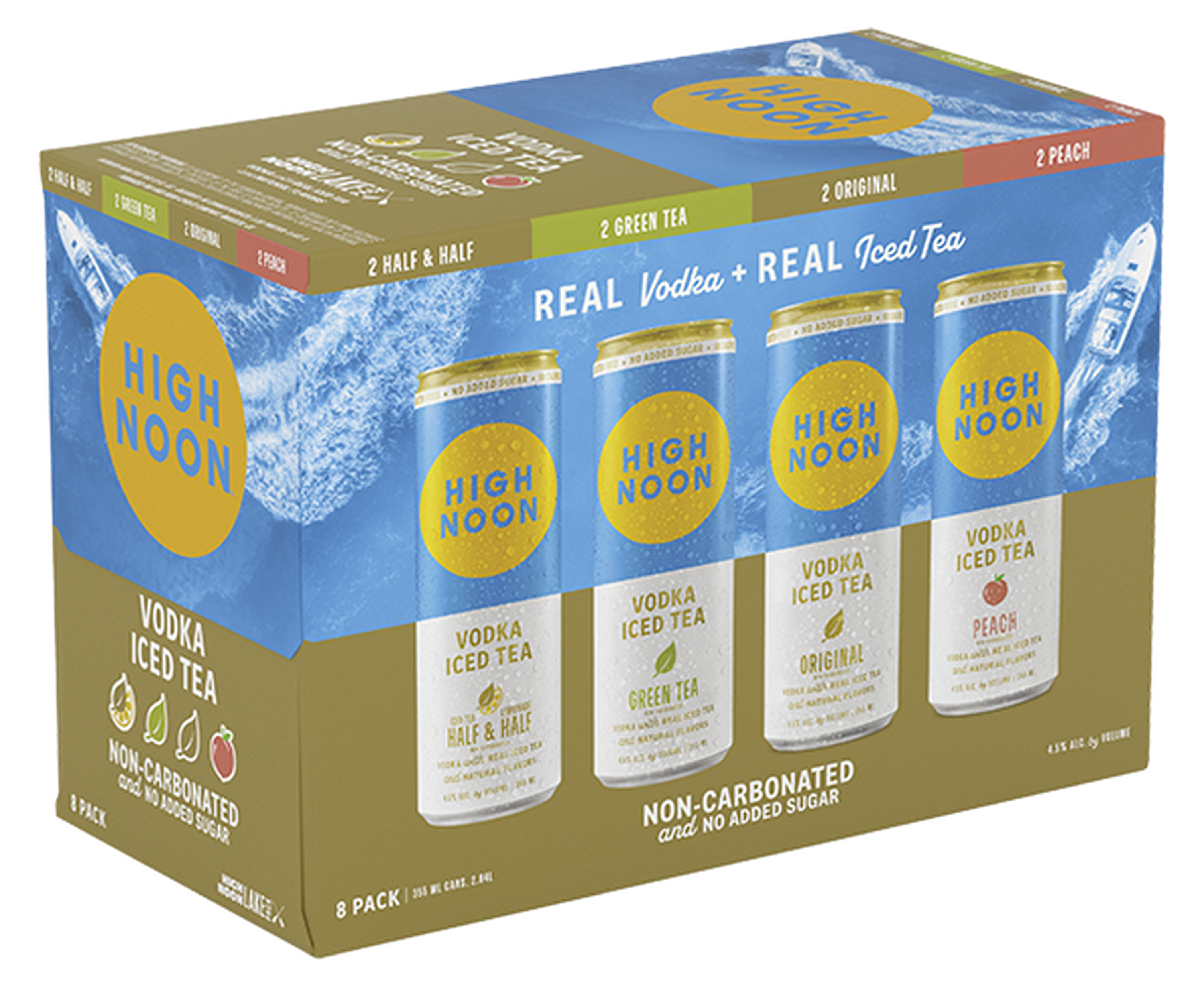 High Noon Iced Tea Lake Pack 8Pk 355mL