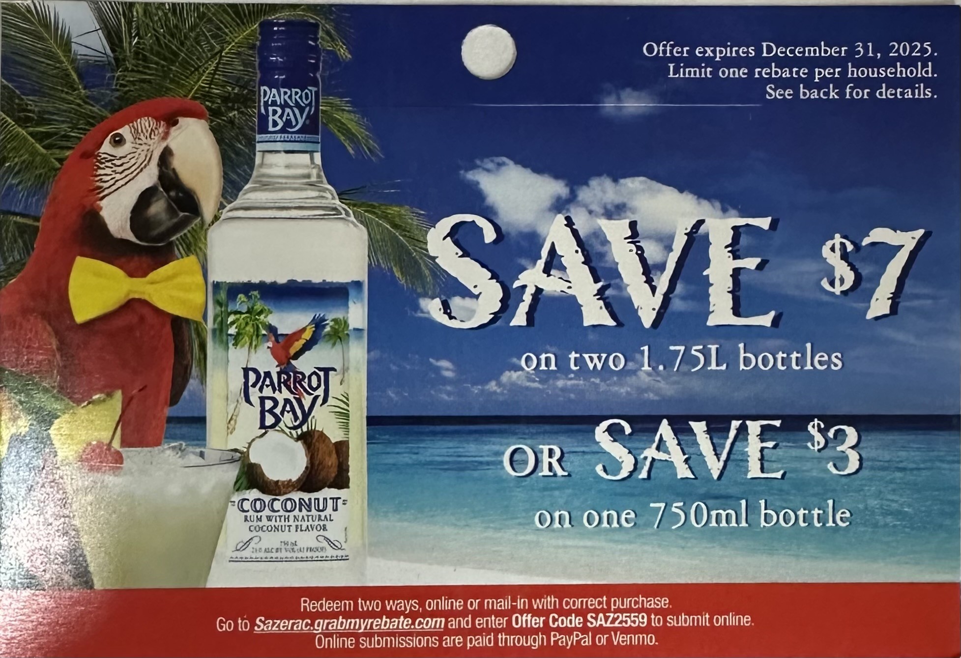 Parrot Bay Rum 1.75L