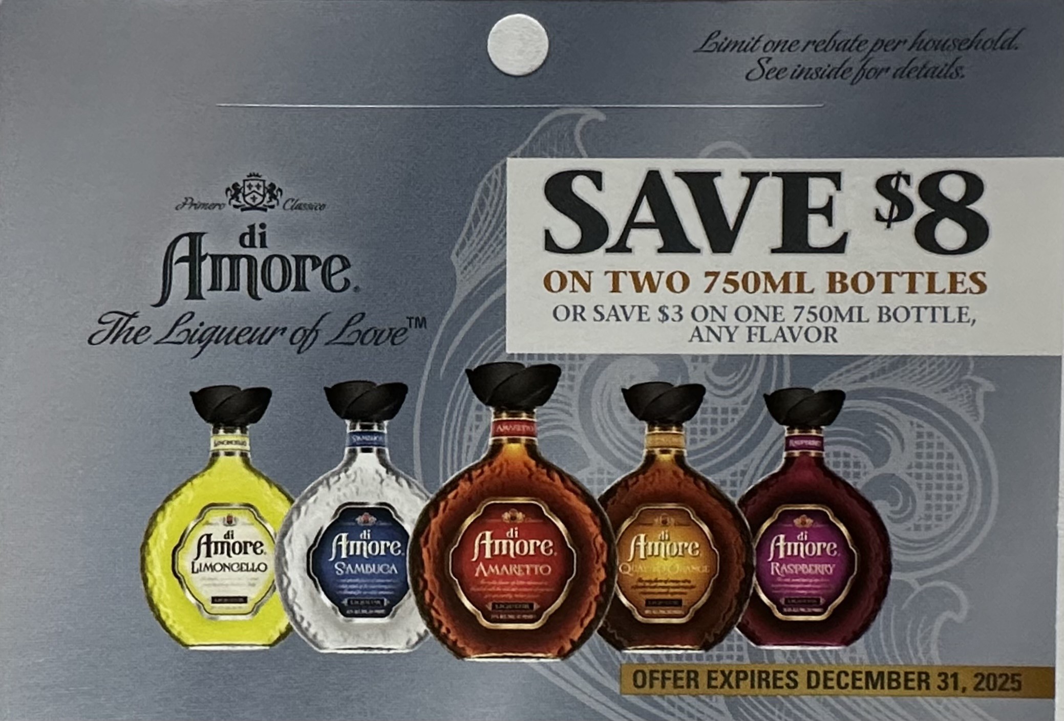 Di Amore Liqueurs 750mL