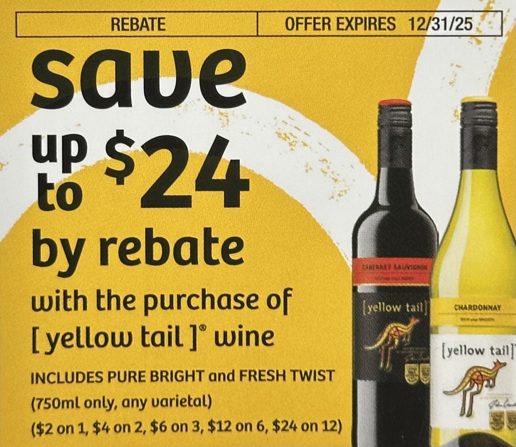 Yellow Tail 750mL