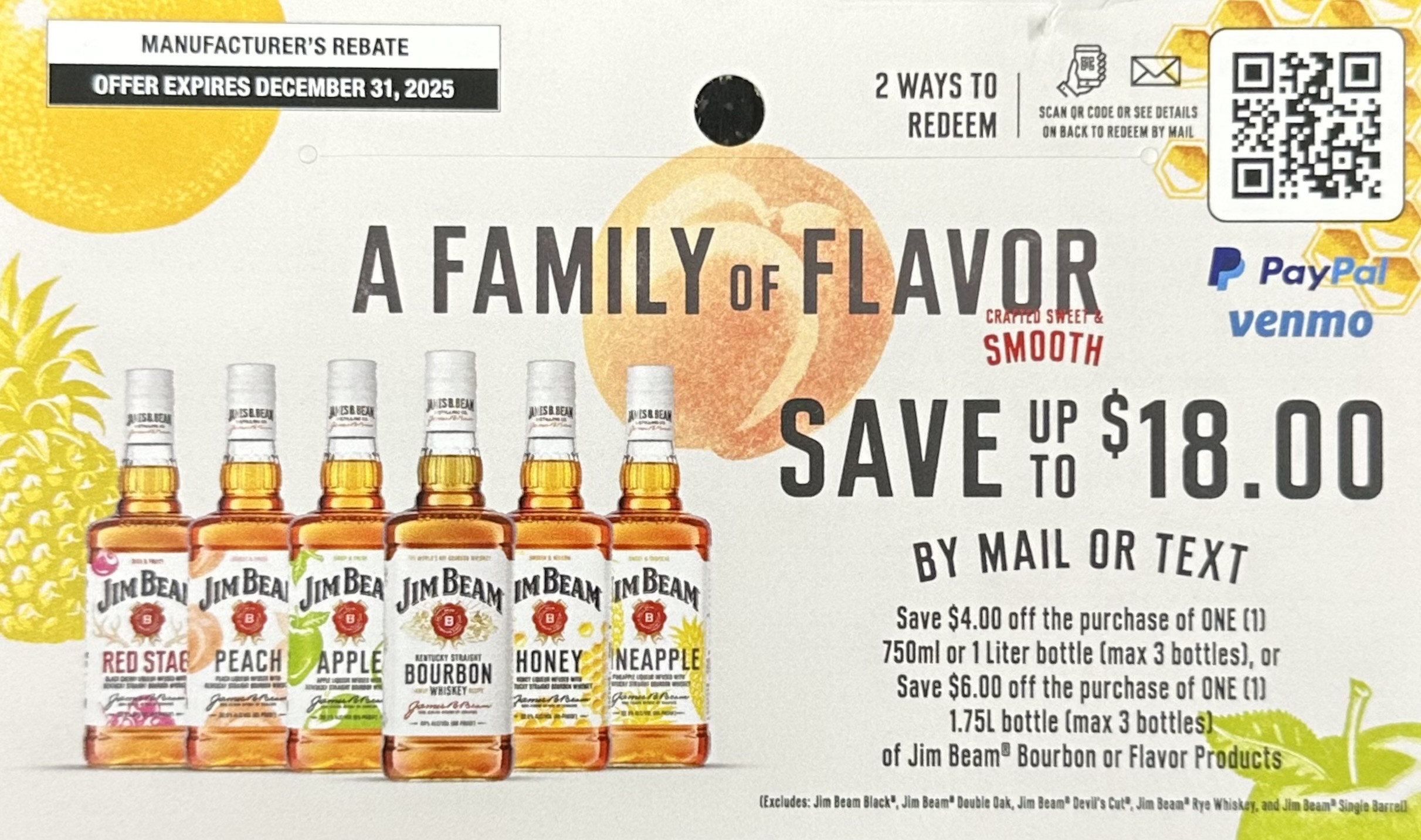 Jim Beam Bourbon or Flavors