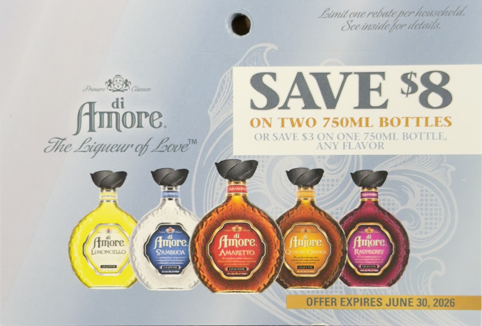 Di Amore Liqueurs 750mL