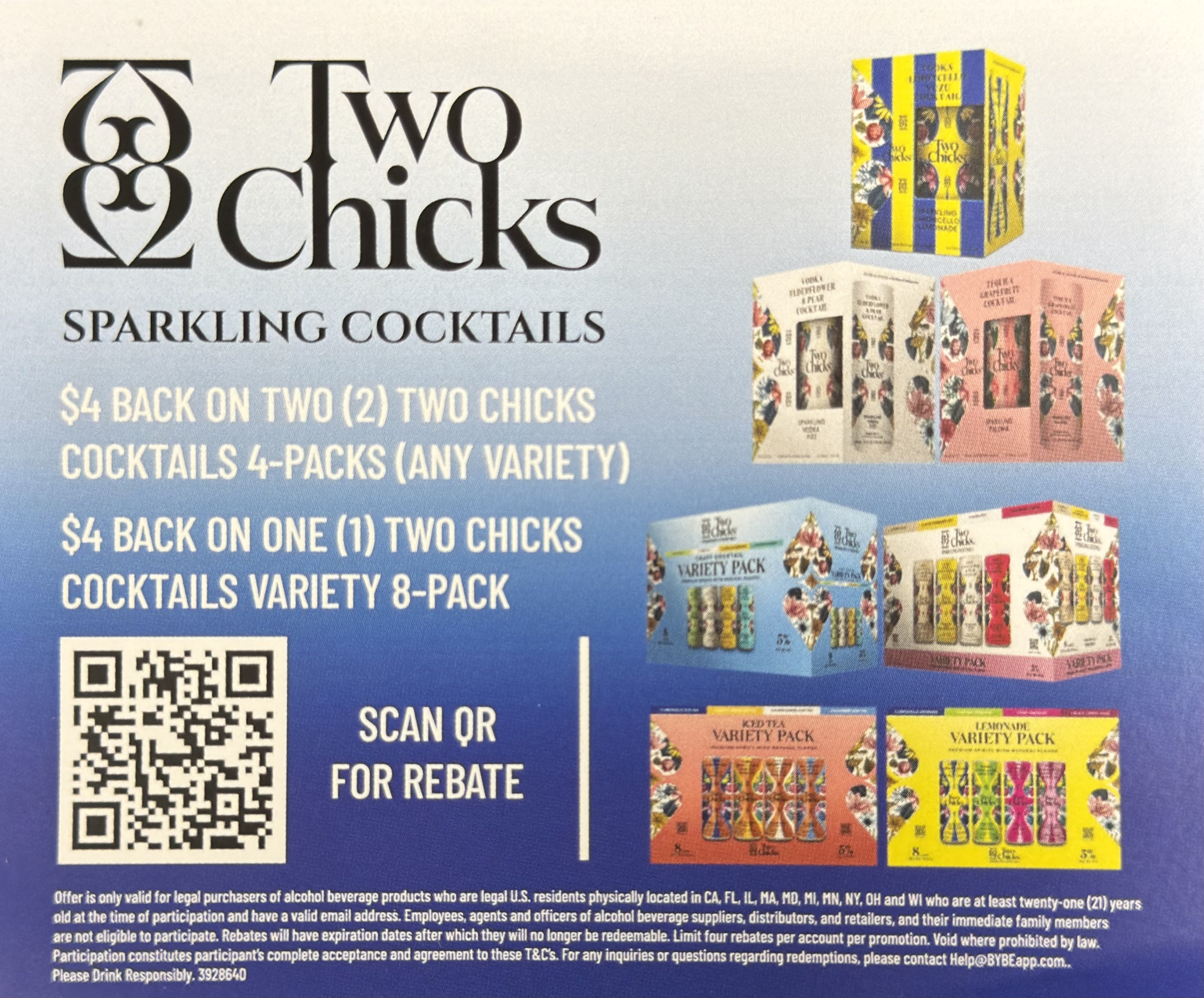 Two Chicks Sparkling Cocktails