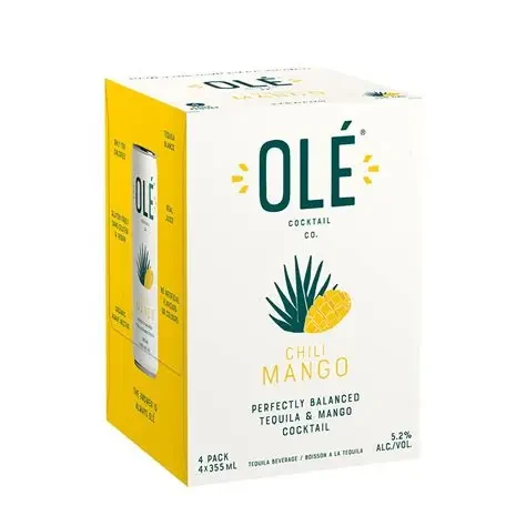 Olé Tequila Chili Mango Cocktails 4 Pack 355mL Cans
