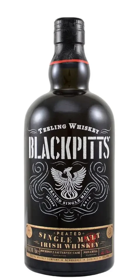 Teelings Blackpit Peated Single Malt 750mL