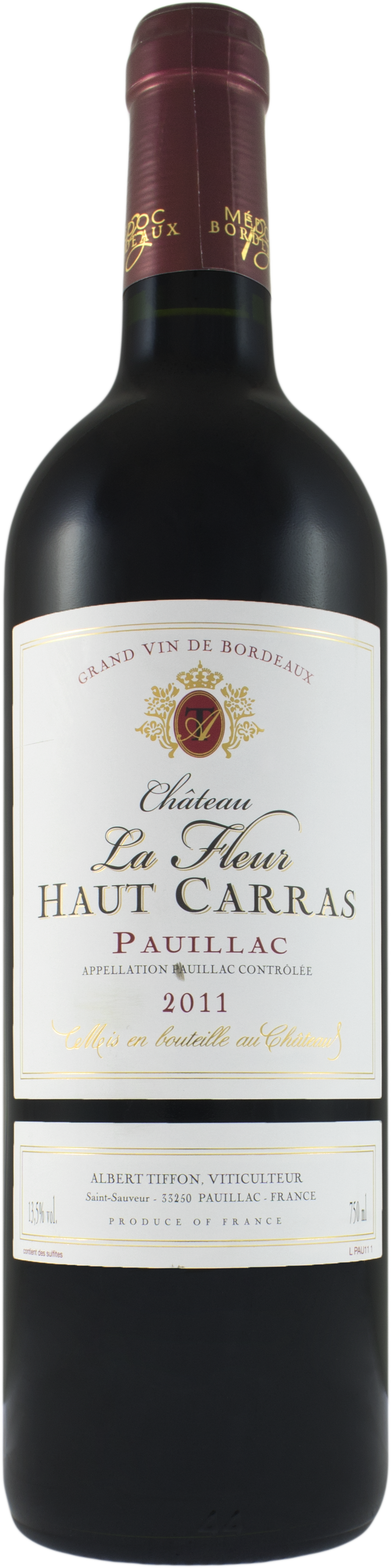 Chateau La Fleur Haut Carras Pauillac 2011 750mL