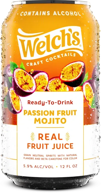 Welch's Passion Fruit Mojito 4pk Cans