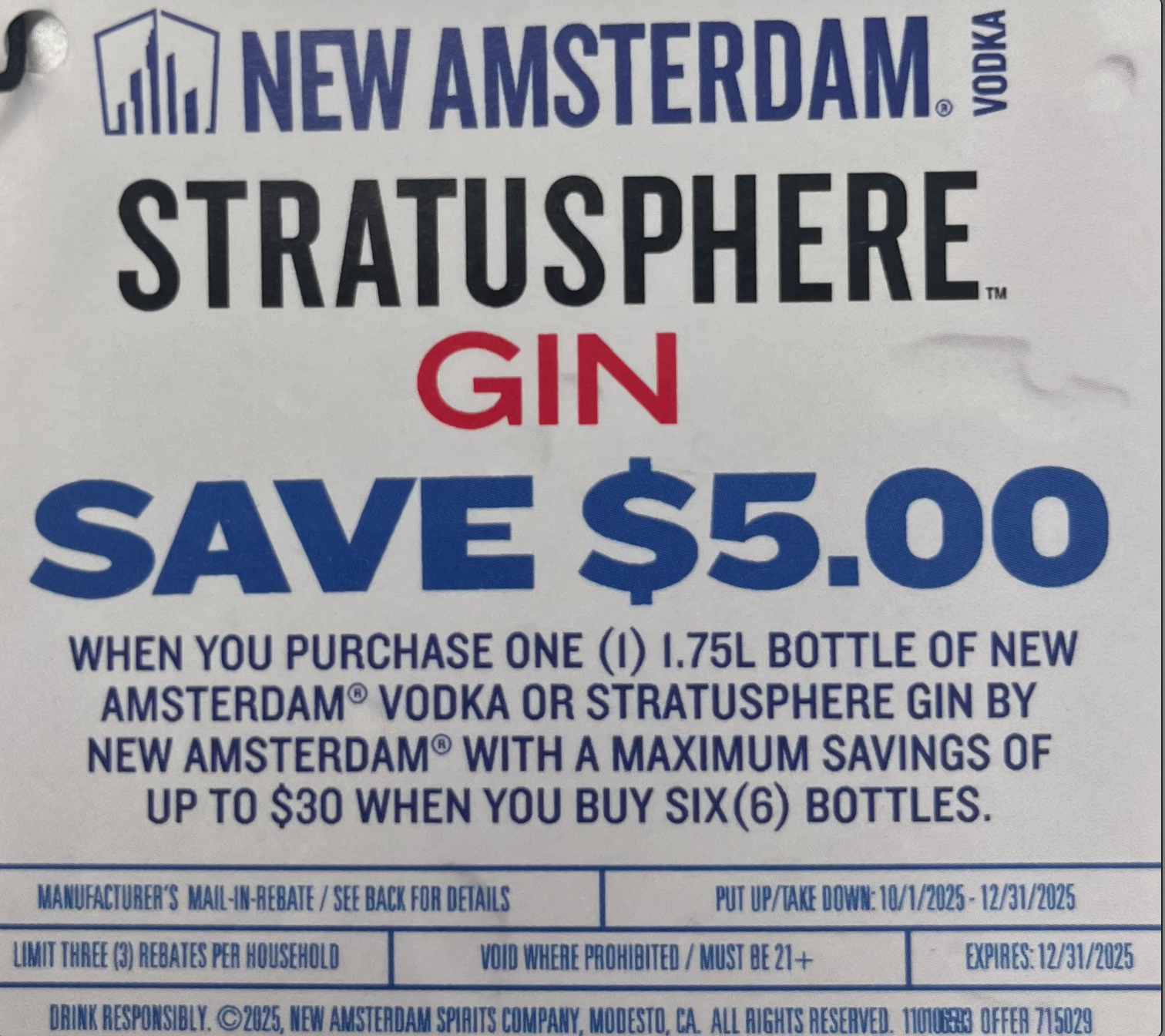 New Amsterdam Stratusphere 1.75L