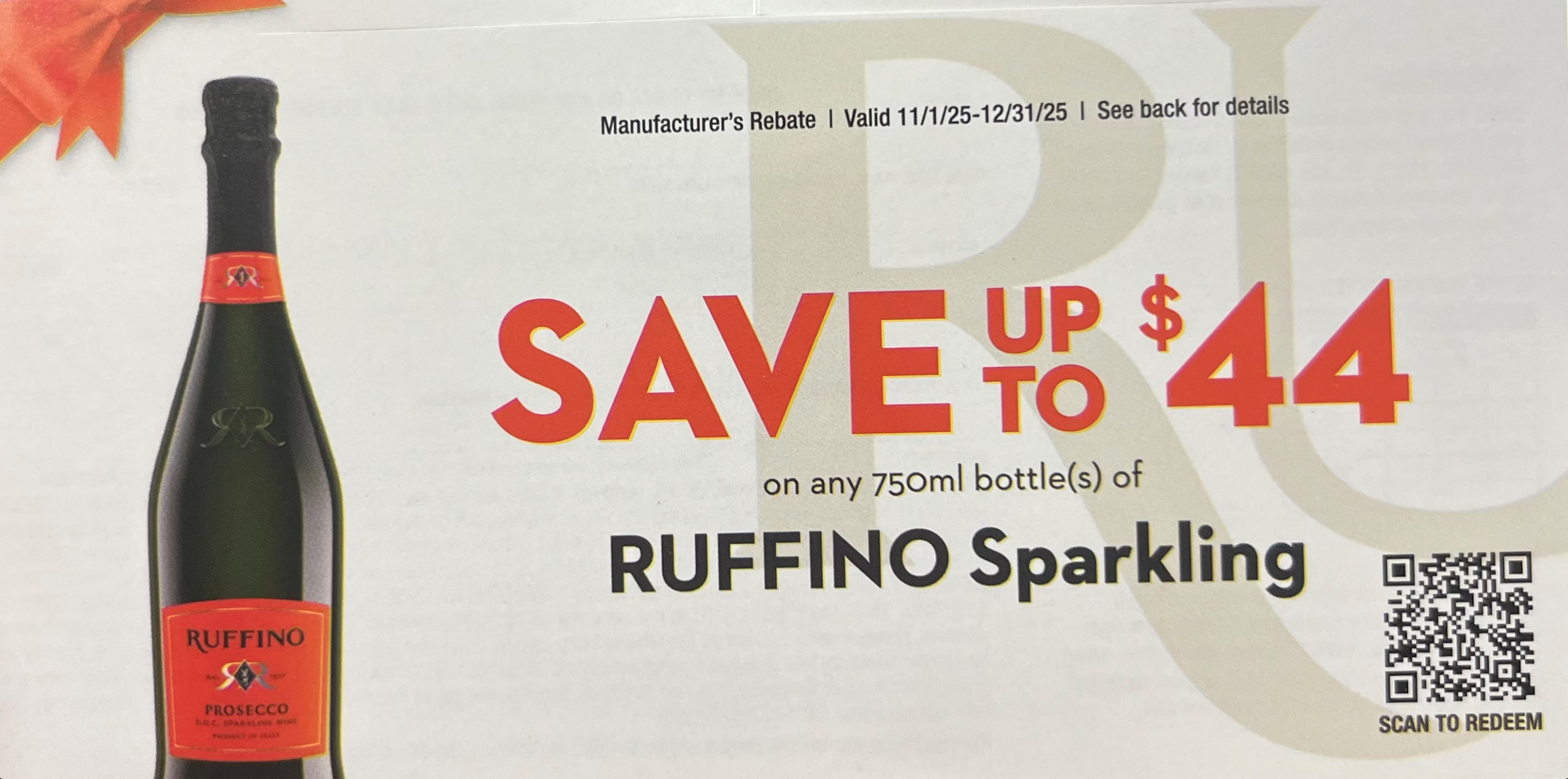 Ruffino Sparkling 750ml