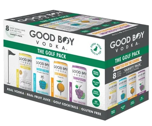 Good Boy The Golf Pack Vodka Cocktails 8 Pack 355mL Cans