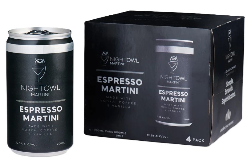 Night Owl Vodka Espresso Martini 4 Pack 200mL Cans